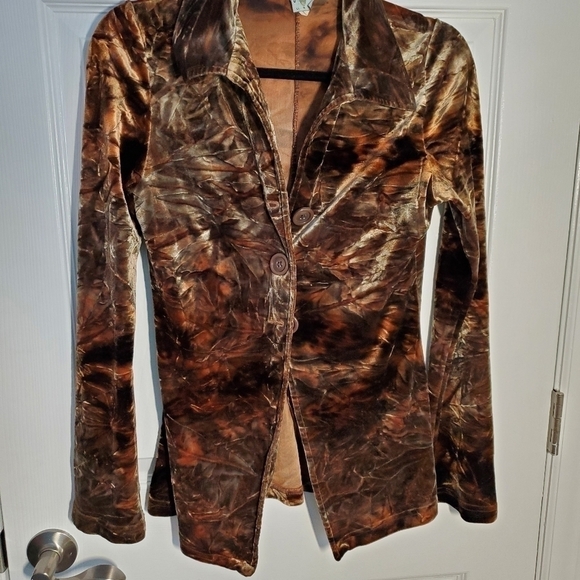 𝅺vintage Groove USA Stretchy Jacket or Shirt - Picture 3 of 15